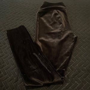 Vegan Suede Runway Leggings